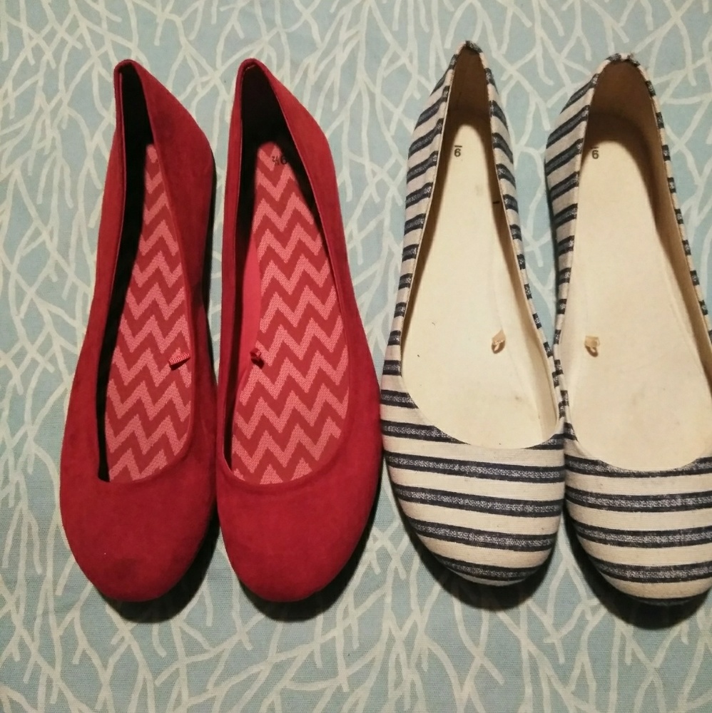 2 pairs SZ 9 flats!